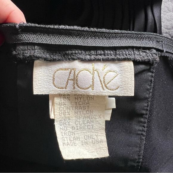 Vintage Cache Black Mesh Moon Embellished Gown - Picture 8 of 10